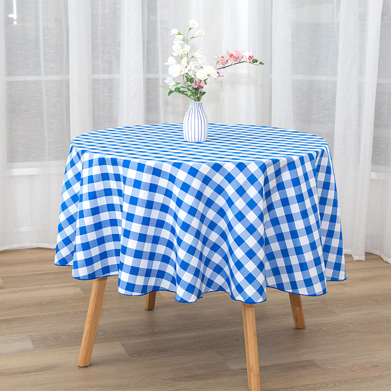 R70 ''피크닉 파티 사각형 격자 무늬 짠 식탁보