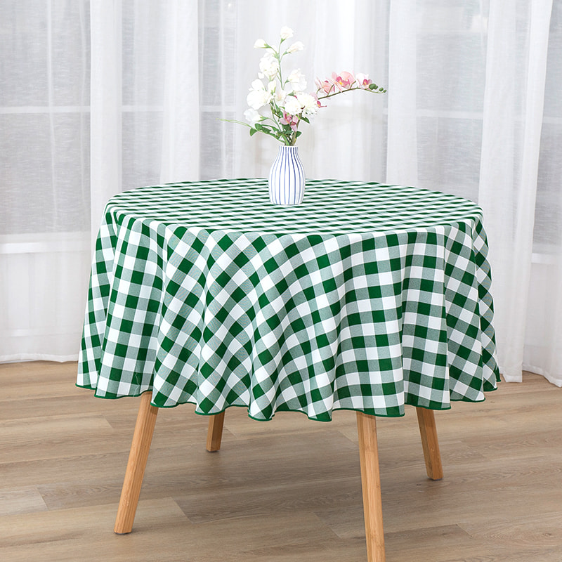 R70 ''피크닉 파티 사각형 격자 무늬 짠 식탁보